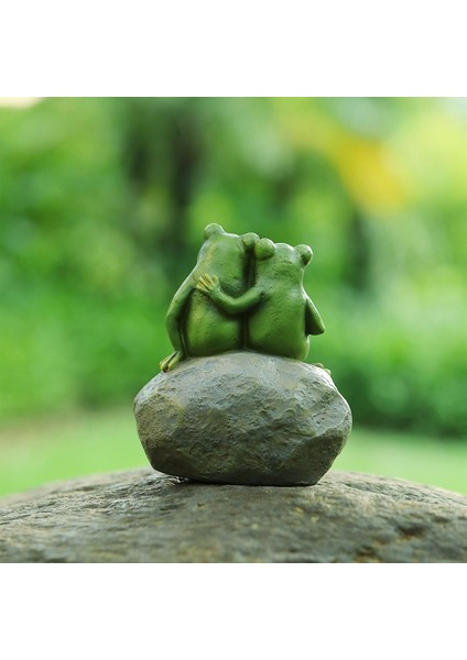 Sevgili Kurbağa Dekor Bahçe Kurbağaları Çift Heykelleri Romantik Reçine Hayvan Figürin Kurbağa Şeyleri Açık Çim Aksesuarları (Yurt Dışından) modelleri