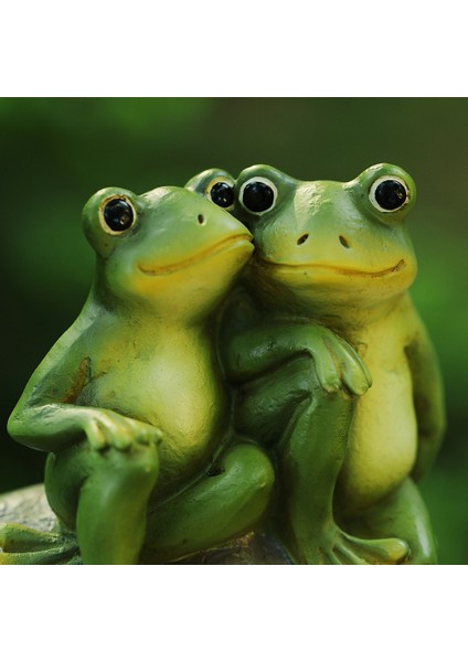 Sevgili Kurbağa Dekor Bahçe Kurbağaları Çift Heykelleri Romantik Reçine Hayvan Figürin Kurbağa Şeyleri Açık Çim Aksesuarları (Yurt Dışından) indirimleri