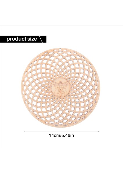 8 Paket 14CM Ahşap Duvar Tabelası Hayat Şekli Şekli Coaster Ahşap Duvar Sanatı Diy Coaster Zanaat Yapmak Geometri (Yurt Dışından)