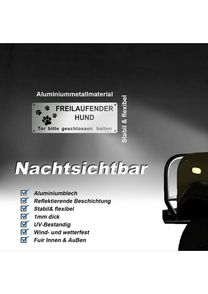 Hier Wache Ich Hund Vorsicht Freilaufender Hund Sign Betreten Auf Eigene Gefahr Sign Fırça (Yurt Dışından) fırsatları