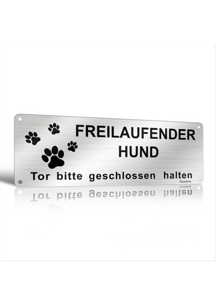 Hier Wache Ich Hund Vorsicht Freilaufender Hund Sign Betreten Auf Eigene Gefahr Sign Fırça (Yurt Dışından) indirimleri