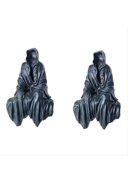 Bir Hayalet Heykelcik Rezervasyonu Üzerinde Oturmak Köşe Kitapçığı Dekorasyon Grim Reaper Kitapları Eşyaları (Yurt Dışından)