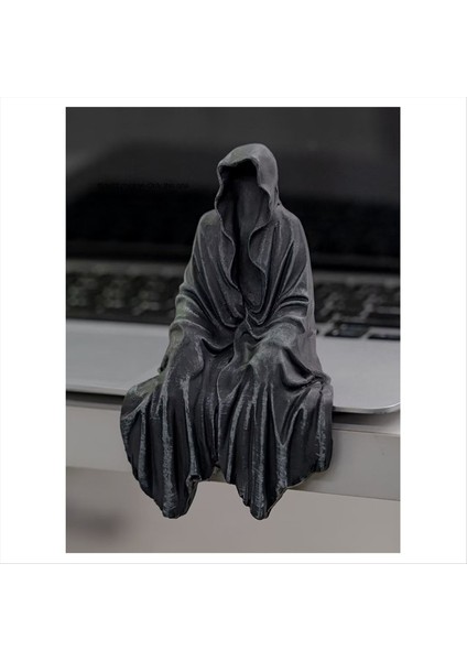 Bir Hayalet Heykelcik Rezervasyonu Üzerinde Oturmak Köşe Kitapçığı Dekorasyon Grim Reaper Kitapları Eşyaları (Yurt Dışından) indirimleri
