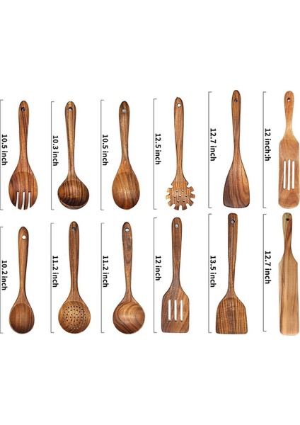 Yemek Pişirmek Için Ahşap Kaşıklar, 12 Paket Yemek Pişirmek Için Ahşap Mutfak Eşyaları (Yurt Dışından) fiyatları