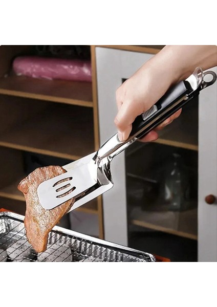 Paslanmaz Çelik Biftek Klips Gözleme Barbekü Spatula Klips Bbq Maşa Kızartma Balık Spatula Klip Ekmek Ev Mutfak Alet, C (Yurt Dışından) fırsatları