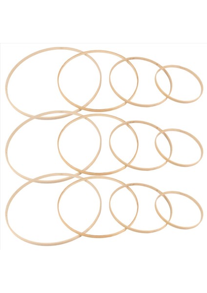 Bambu Çiçek Çember Çelenk Macrame Zanaat Dream Catcher Hoops Yüzükler Dıy Düğün Çelenk Dekoru Macrame Dream Catcher (Yurt Dışından) modelleri