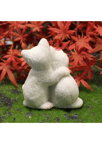 Reçine El Sanatları Ofis Masaları Için Uygun Sevimli Yavru Kedi Heykelleri Çift Reçine Kedileri Hediye Olarak Kullanılabilir (Yurt Dışından) fırsatları