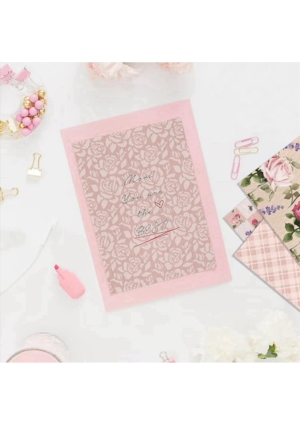 12X12INCH Çift Taraflı Suluboya Çiçek Kart Stoğu 48 Yaprak Bahar Pembe Gül Karalama Defteri Kağıdı Dıy Yapma Kartları Için (Yurt Dışından) indirimleri