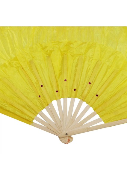 3x Güzel Ipek Üç Renk Gradyan Flame Dance Fan El Katlama Bambu Fan Dekorasyon Fanı Bayanlar Için Kadınlar (Yurt Dışından) indirimleri