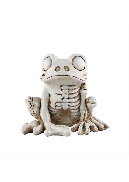 Kurbağa Iskeleti Modeli Cadılar Bayramı Hayvan Iskeleti Heykel Gerçekçi Korkunç Hayvan Iskeleti Dekor Kurbağa Süslemeleri (Yurt Dışından)