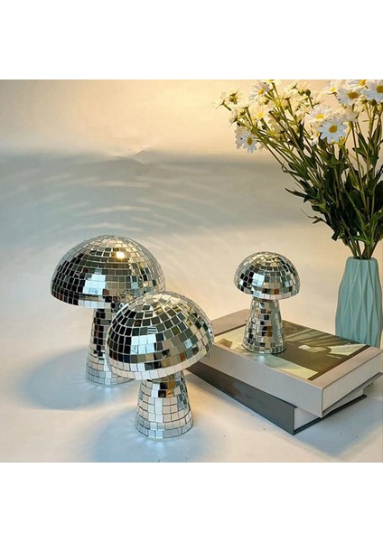 4in Şekli Disko Ayna Topu Yatak Odası Dekorasyon Estetik Retro Yansıtıcı Işıltı Partisi Ev Dekor (Yurt Dışından) fırsatları