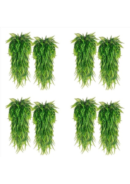 4x 33INCH Fars Ferniz Yaprakları Vines Dekorasyonu Asılı Yapay Bitki Yaprak Çim Düğün Partisi Balkon Dekorasyonu (Yurt Dışından)
