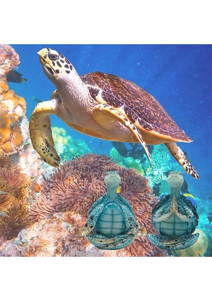 Turtle- Meditasyon Yoga Kaplumbağa Dekoru-Zen Yoga Kaplumbağa Heykelcik Manevi Bahçe Odası Dekoru (A) (Yurt Dışından) fırsatları