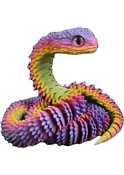 3D Baskılı Yılan Fidget Oyuncak Kristal Esnek Eklemler Yönetici Masa Oyuncakları Ev Dekoru Için Mükemmel Hediyeler (Yurt Dışından)