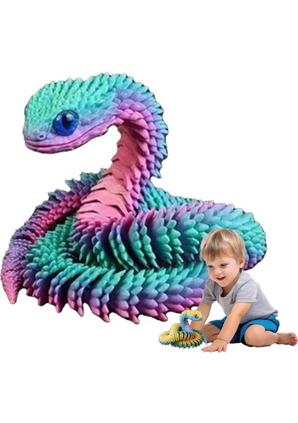 3D Baskılı Yılan Fidget Oyuncak Kristal Esnek Eklemler Yönetici Masa Oyuncakları Ev Dekoru Için Mükemmel Hediyeler (Yurt Dışından) modelleri