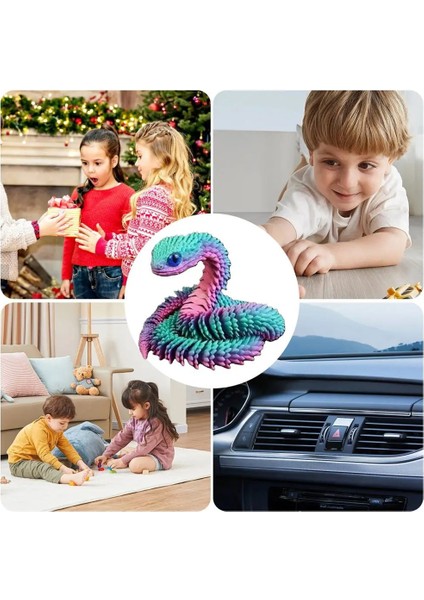 3D Baskılı Yılan Fidget Oyuncak Kristal Esnek Eklemler Yönetici Masa Oyuncakları Ev Dekoru Için Mükemmel Hediyeler (Yurt Dışından) indirimleri