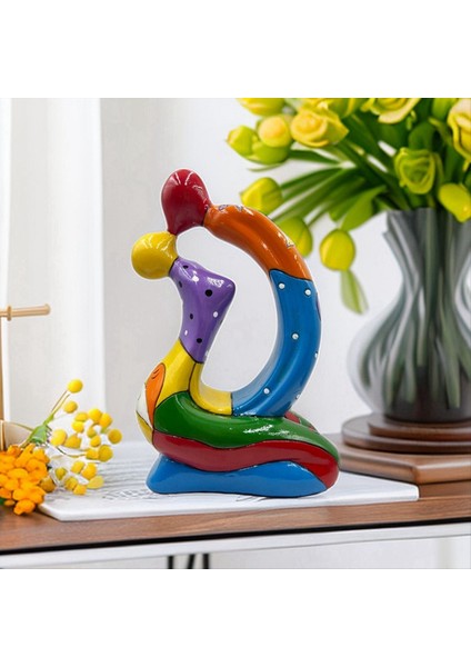 Kissing Lovers Stue Soyut Modern Reçine El Sanatları Çift Heykel Masaüstü Süsler Ofis Yatak Odası Için Ev Dekorasyonu (Yurt Dışından) modelleri