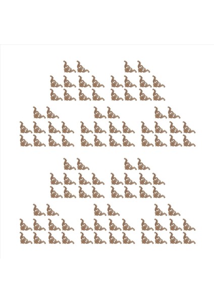 100 Pcs Ahşap Oyma Çıkartma Ahşap Oyma Kalıplar Köşe Aplike Ev Kapı Dekoru Ahşap Oyma Kapı Dolap Pencereleri (Yurt Dışından)