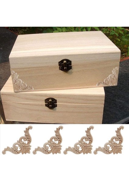 100 Pcs Ahşap Oyma Çıkartma Ahşap Oyma Kalıplar Köşe Aplike Ev Kapı Dekoru Ahşap Oyma Kapı Dolap Pencereleri (Yurt Dışından) fiyatları