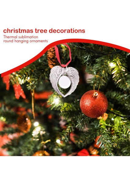 12PCS Melek Kanat Şekli Boş Sıcak Transfer Baskısı Süblimasyon Süslemesi Noel Ağacı Dekor Xmas Parti Için Dekorasyon (Yurt Dışından) fiyatları