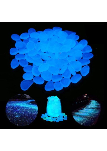 300PCS Karanlık Taşta Parlıyor Açık Yürüyüş Yolları Bahçeler Araba Yolları Veya Balık Tankı Için Dekoratif Aydınlık Taş (Yurt Dışından) modelleri