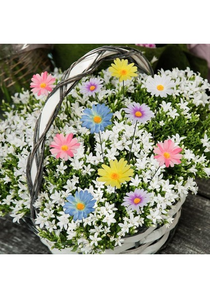 Renkli Daisy Sticks Metal Daisy Bahçe Bahçesi Bahçe Bahçesi Çim Dekorasyonu (Daisy) (Yurt Dışından) indirimleri