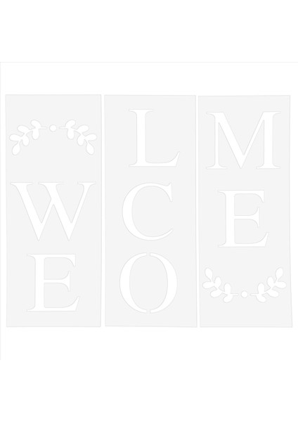 Hoş Geldiniz Işaret Şablonu Ahşap Yeniden Kullanılabilir Sundurma Işareti ve Ön Kapı Dikey Dekorasyonda Boyamak Için Büyük Harf Şablonları (Yurt Dışından) fiyatları