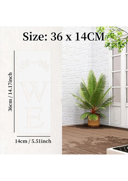 Hoş Geldiniz Işaret Şablonu Ahşap Yeniden Kullanılabilir Sundurma Işareti ve Ön Kapı Dikey Dekorasyonda Boyamak Için Büyük Harf Şablonları (Yurt Dışından) indirimleri