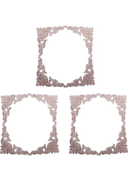 12PCS Lastik Ahşap Meşe Oyma Köşe Onlay Aplike Mobilya Ev Kapı Dekor Diy (Yurt Dışından)