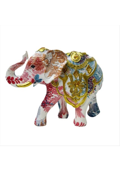 Fil Dekoratif Heykel Fil Reçine Fil Heykel Dekor Hayvanları Figürinler Koleksiyon El Yapımı (Yurt Dışından)