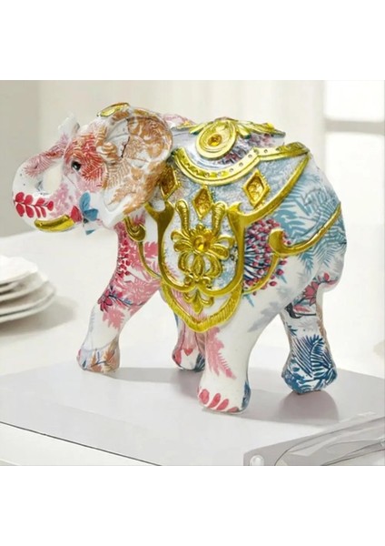Fil Dekoratif Heykel Fil Reçine Fil Heykel Dekor Hayvanları Figürinler Koleksiyon El Yapımı (Yurt Dışından) fırsatları