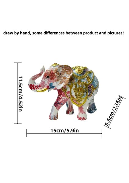 Fil Dekoratif Heykel Fil Reçine Fil Heykel Dekor Hayvanları Figürinler Koleksiyon El Yapımı (Yurt Dışından) indirimleri