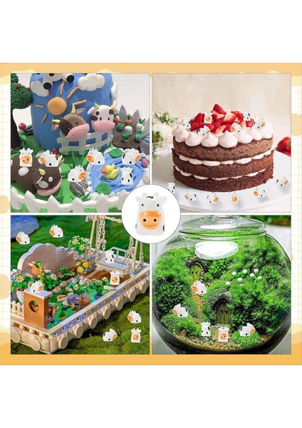 Mini Inek Heykel Reçine Inek Minyatür Hayvan Heykel Bahçesi Minyatür Yosun Manzara Diy El Sanatları (Yurt Dışından) fırsatları