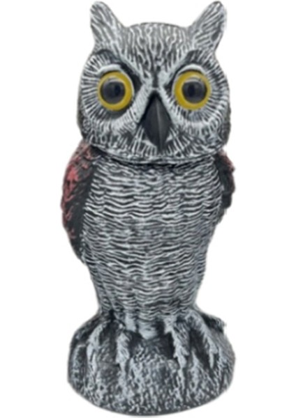 Baykuş Korku Kontrol Cihazları 360 ° Döner Baykuş Tuzağı Baykuş Kuş Caydırıcı Bahçe Dekorasyonu B (Yurt Dışından)