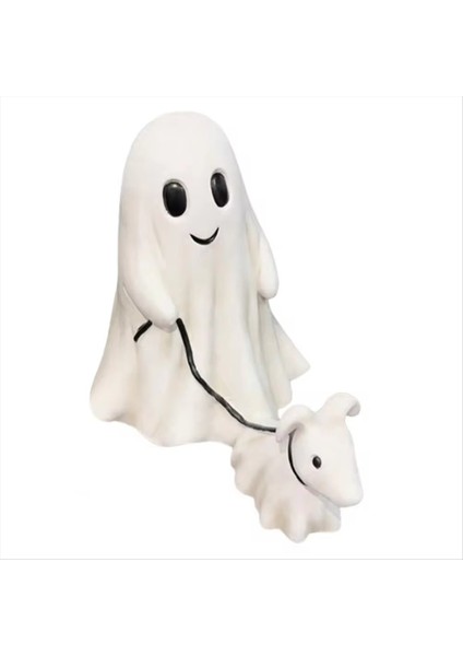 Hayalet Yürüyüş Hayalet Yürüyüş Köpek Heykeli Cadılar Bayramı Hayalet Dekor Kapalı Açık Ürkütücü Hayalet Köpek Cadılar Bayramı Heykelcik Hayalet B (Yurt Dışından)