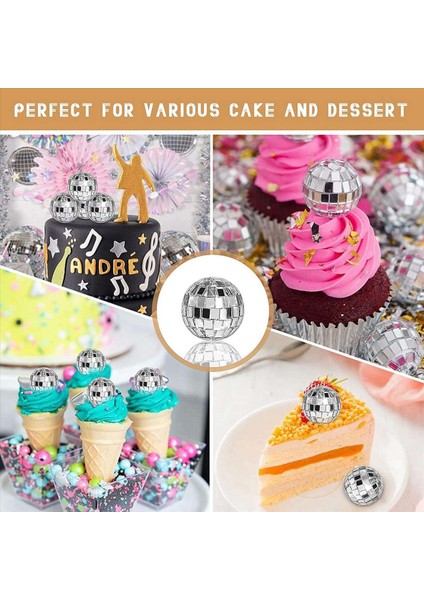 60 Paket Disko Top Gümüş Asılı Ayna Disko Topları Ip ile Süslemeler Noel Düğün Müzik Festivalleri Dekor (Yurt Dışından) indirimleri