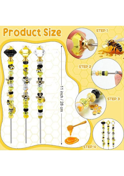 Bee Light Catcher Bahçe Dekoratif Stakes Peri Çubuk Diy Boncuk Dekorasyon Kolye Bahçe Malzemeleri A (Yurt Dışından) fırsatları