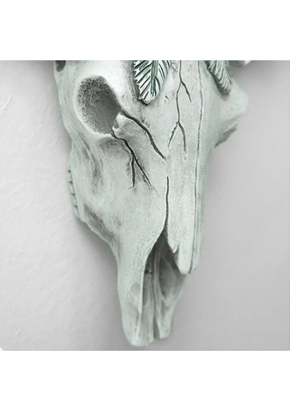 Inek Kafatası Duvar Kolye Sulu Meyveler Çiçek Inek Kafası Minyatür Figürinler Hayvan Heykel Ev Asılı Süsler Dekor S (Yurt Dışından) fiyatları