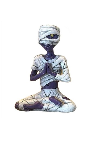 Meditasyon Sak Pot Kafatası Bitkileri Pot Cadılar Bayramı Dekoratif Bahçe Pot Heykel A (Yurt Dışından)