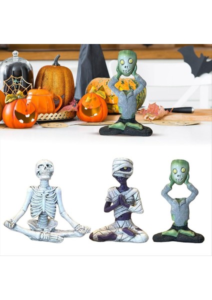 Meditasyon Sak Pot Kafatası Bitkileri Pot Cadılar Bayramı Dekoratif Bahçe Pot Heykel A (Yurt Dışından) fiyatları