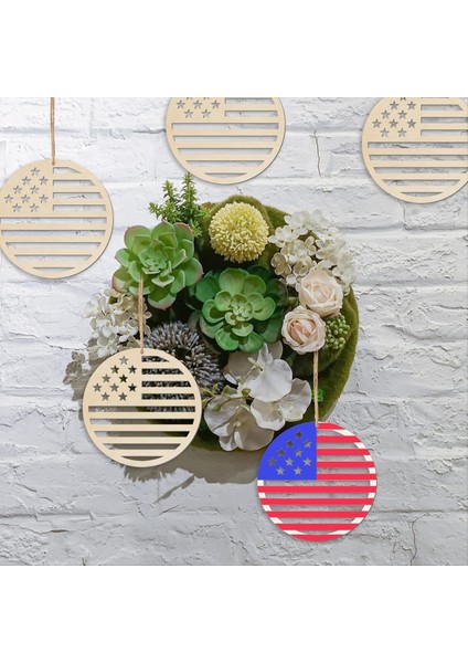 20PCS Amerikan Bağımsızlık Günü Ahşap Boş Boş Yuvarlak Diy Yıldız Deseni Düğün Doğum Günü Partisi Dekorasyon Etiketi (Yurt Dışından) indirimleri