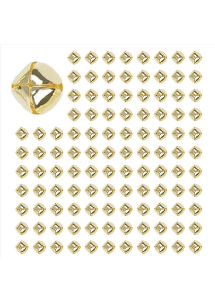 300 Adet Jingle Çan 15MM Metal Jingle Çan Mini Zanaat Çan Boncuklar Diy Altın (Yurt Dışından)