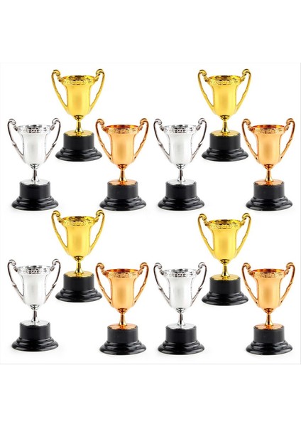 Plastik Kupalar Oyuncak Altın Gümüş ve Bronz Kupalar Spor Ödülü Sahneleri Oyuncak Süsleri ve Dekorasyonlar (Yurt Dışından)