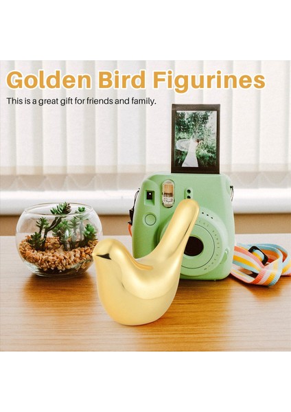 Kutup Evi Altın Kuş Figürinleri Modern Seramik Kuş Heykelleri Hayvan Heykel Ev Dekorasyon El Sanatları Altın Seramik -M (Yurt Dışından) fırsatları