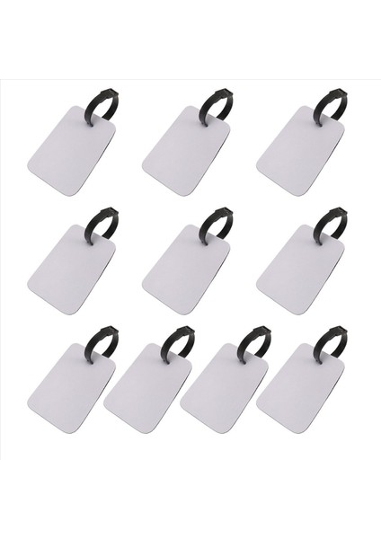 10PCS Süblimasyon Boş Bagaj Etiketleri Beyaz Boş Seyahat Çantası Bagaj Etiketleri Kayış Çift Taraflı Bavul Etiket Etiketi (Yurt Dışından) modelleri