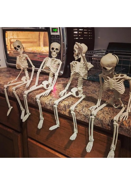 Hareketli Dekorasyonu Bütün Vücut Kafatası Kemiği Dekorasyonu Parti Perili Ev ve Mezarlık Dekorasyonu Için Kullanılır (Yurt Dışından) fırsatları