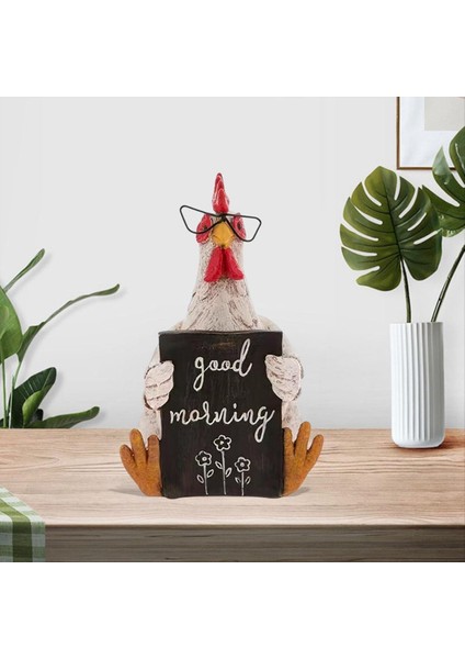 Günaydın Tavuk Heykeli Oturan ve Yalancı Tavuk Heykeli Tavuk Dekorasyonu Yalancı Tavuk (Yurt Dışından)