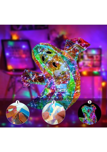 Prizma Gökkuşağı Hayalet Cadılar Bayramı Hayalet Dekorasyonu Prizma Yanardöner Hayalet Lamba Cadılar Bayramı Aydınlık Hayalet Dekorasyon (Yurt Dışından) indirimleri