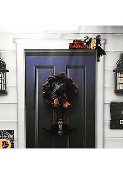 Cadılar Bayramı Kapısı Krest Korku Kapısı Çerçevesi Duvar Sanat Dekorasyon Heykeli Kapı Çerçevesi Dekorasyon Heykeli (Yurt Dışından) fırsatları