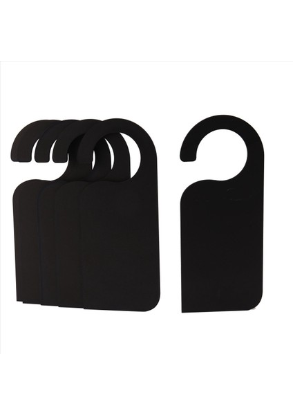 18 Adet Ahşap Kapı Işareti Askısı Mini Çift Taraflı Ahşap Tahta Kara Tahta Mesaj Notları Not Notu Siyah (Yurt Dışından) fiyatları